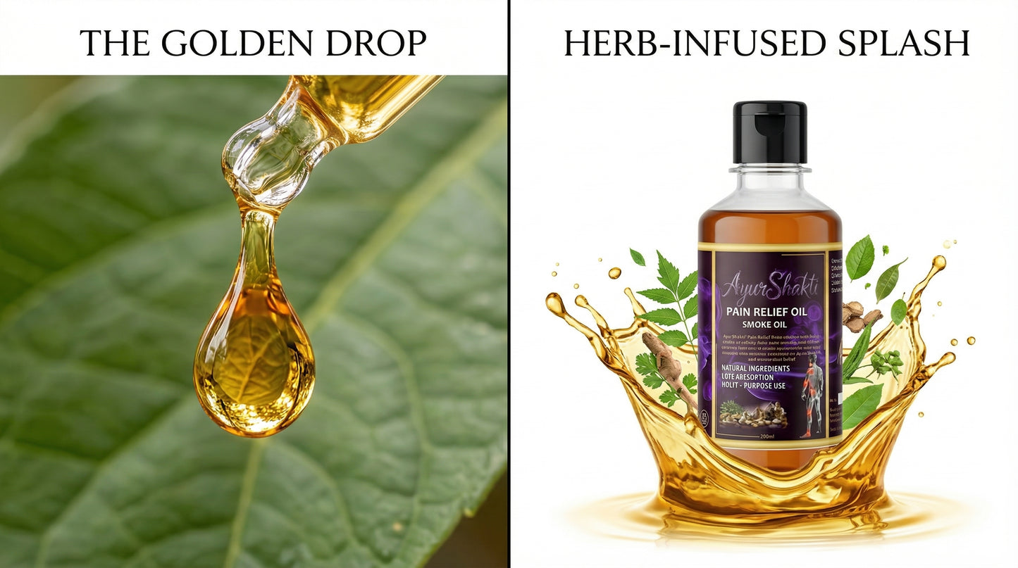 Ayurshakti Pain Relief Oil – 100% Natural Ayurvedic Formula for Joint & Muscle Care